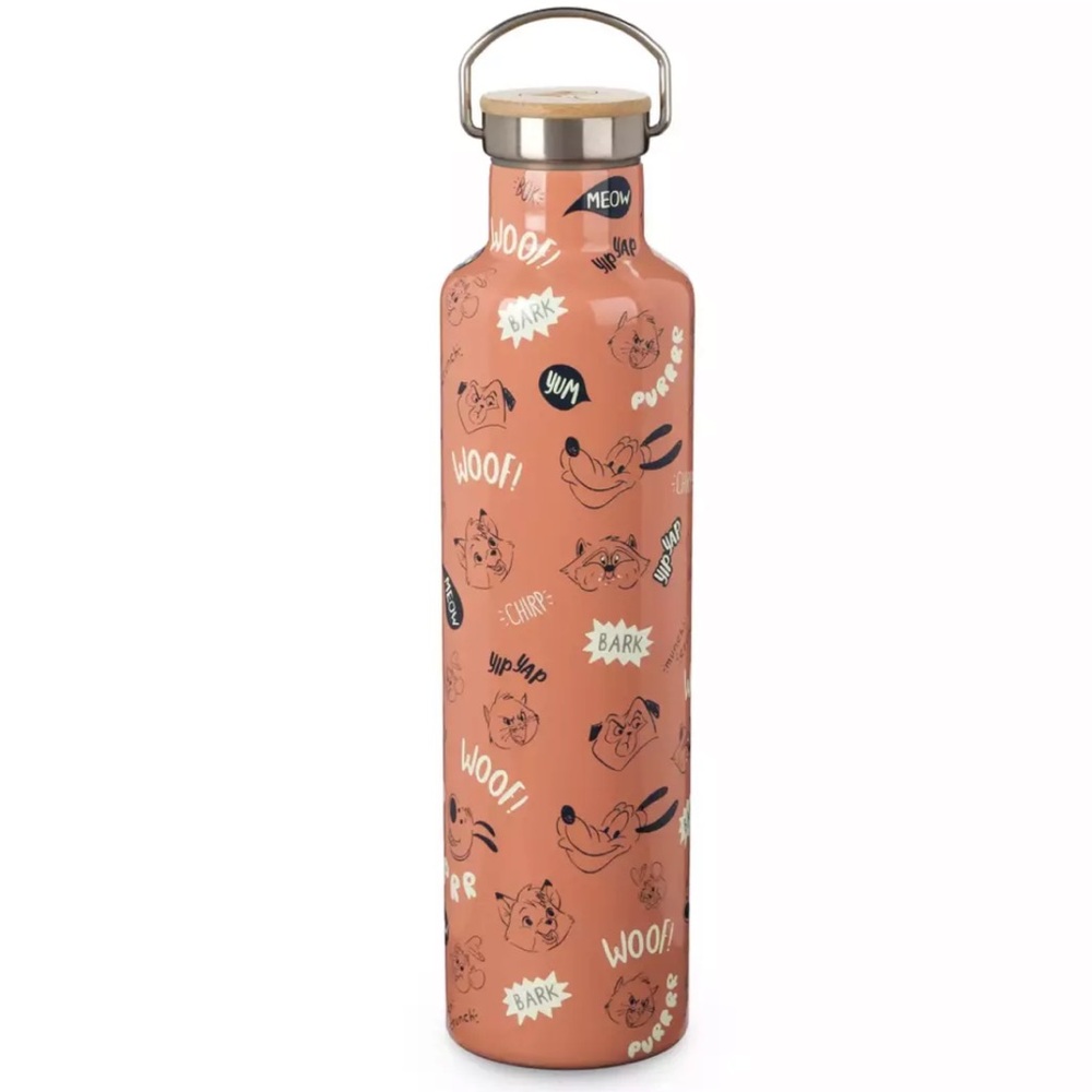 Disney Parks Critter Chaos Collection Pluto Stainless Steel Water Bottle Animals